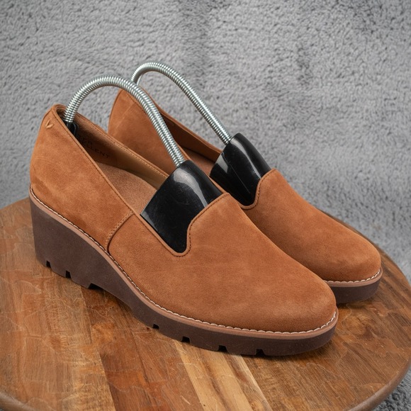 Vionic Shoes - Vionic‎ Water Repellent Wedges Willa Wedge Toffee NEW Size 9.5